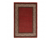 Teppich-Indo Mir Dehli Rot - Reine Wolle - 120 x 180 cm, Parwis