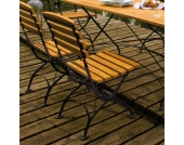 Gartenstuhl aus Robinie Massivholz klappbar