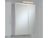 Badezimmer Spiegelschrank in Weiß matt LED Beleuchtung